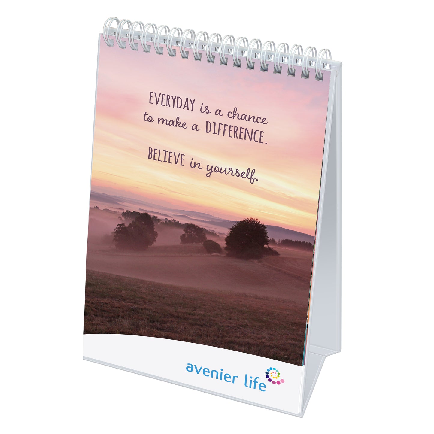 Mindfulness Easel Calendar Black and White London