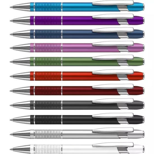 Bella Ballpen Metal Pens Black and White London