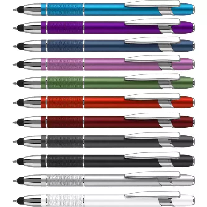 Bella Touch Stylus Ballpen Metal Pens Black and White London
