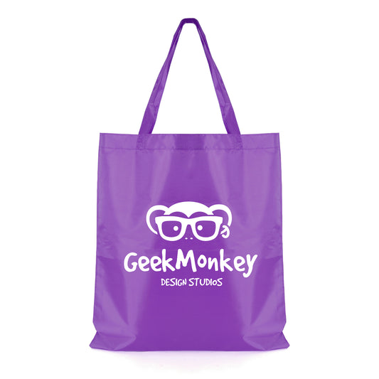 Morgan Shopper Non-Woven Tote Bags Black and White London