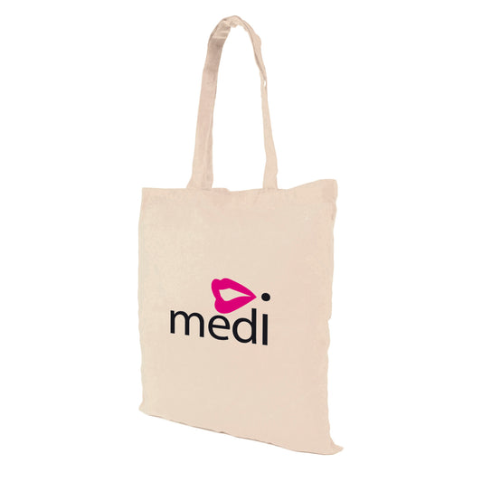 Natural 5oz Shopper Cotton & Jute Bags Black and White London