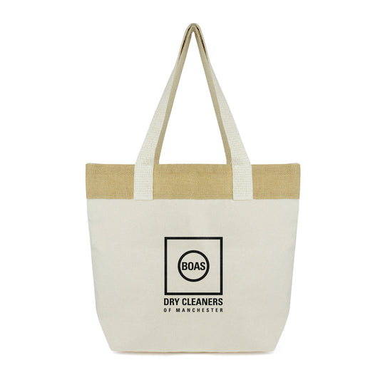 Granger Shopper Cotton & Jute Bags Black and White London