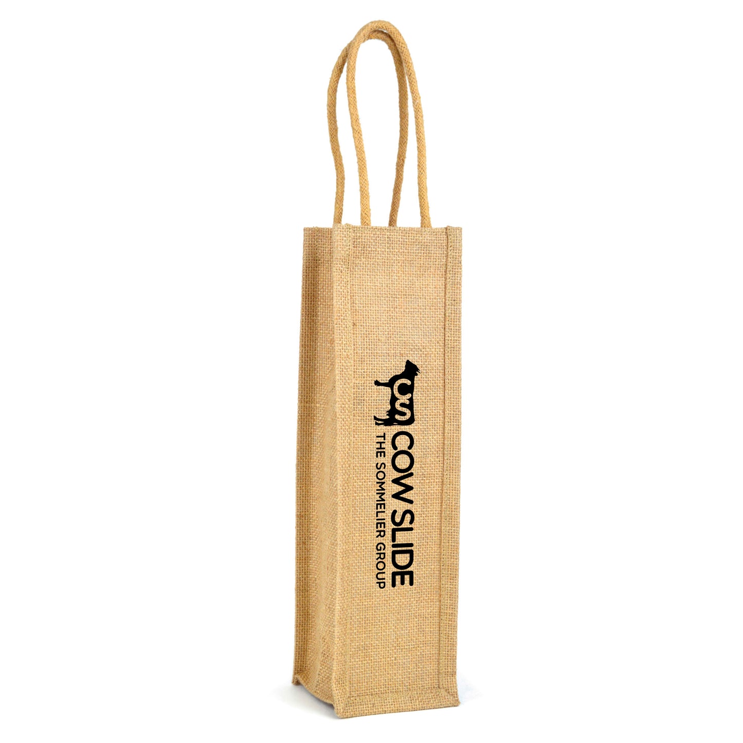 Bordeaux Wine Bag Cotton & Jute Bags Black and White London