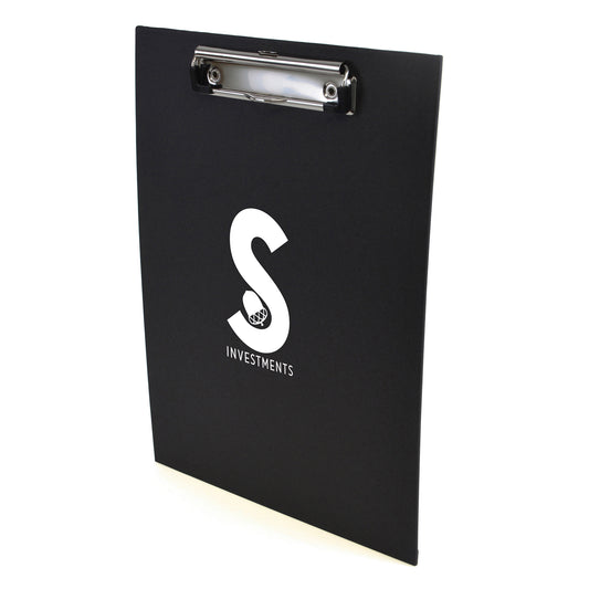 A4 Bristol Clipboards Black and White London