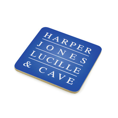 Square Cork Coaster Mouse Mats & Coasters Black and White London