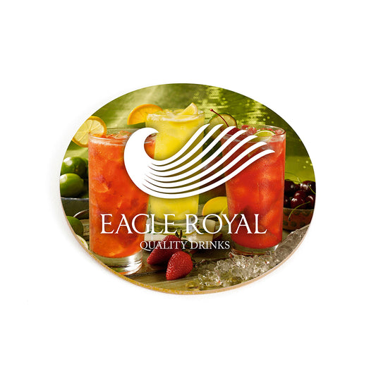 Circular Cork Coaster Mouse Mats & Coasters Black and White London