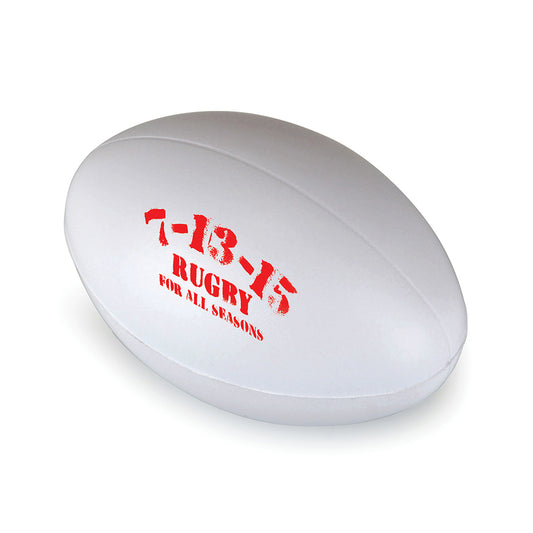 Rugby Ball Stress Toy Stress Balls & Shapes Black and White London