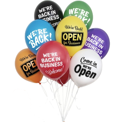 Biodegradable Printed Balloons Balloons Black and White London