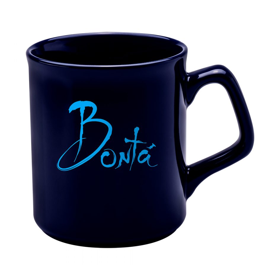 Sparta Midnight Blue Blue Ceramic Mugs Black and White London