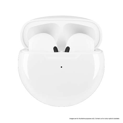 genie TWS Airbuds Black and White London