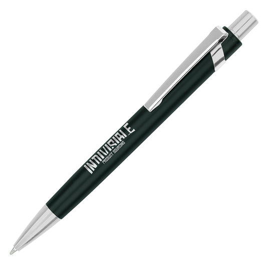 Tandy Soft-Feel Ball Pen  Black and White London