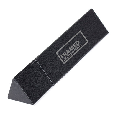 Deluxe Triangular Card Box Black and White London