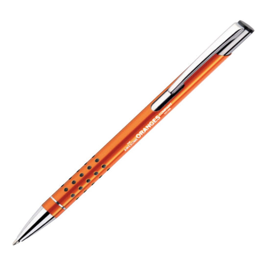 Veno Rubber Ball Pen  Black and White London