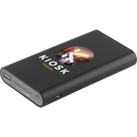 Typhoon Wireless Charger Power Bank  Black and White London