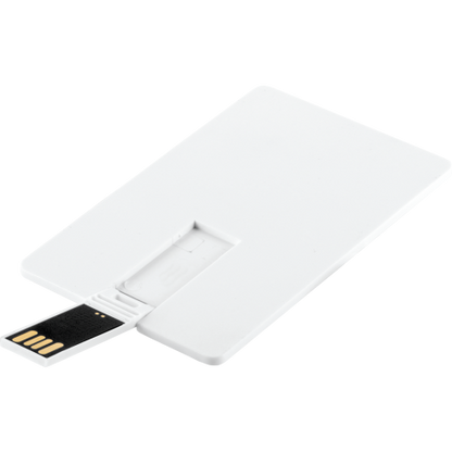 Credit Card USB Flash Drive 4GB  White  