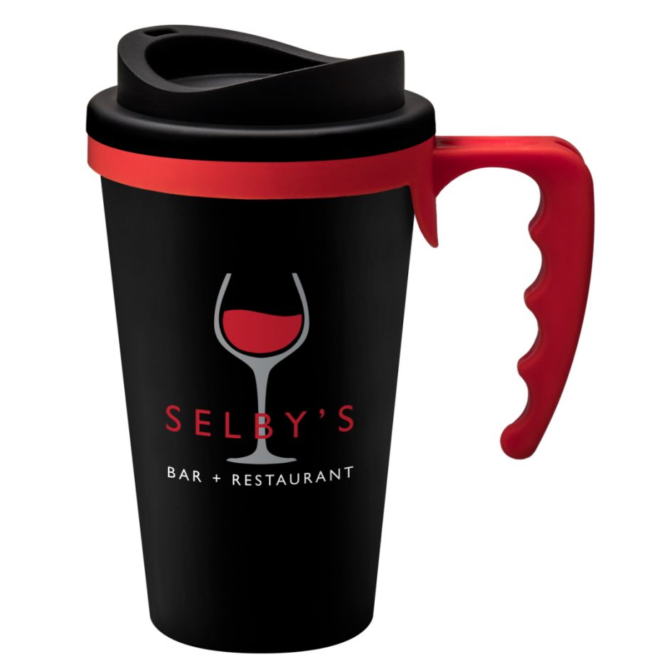 Universal Mug Black Drinkware Black and White London