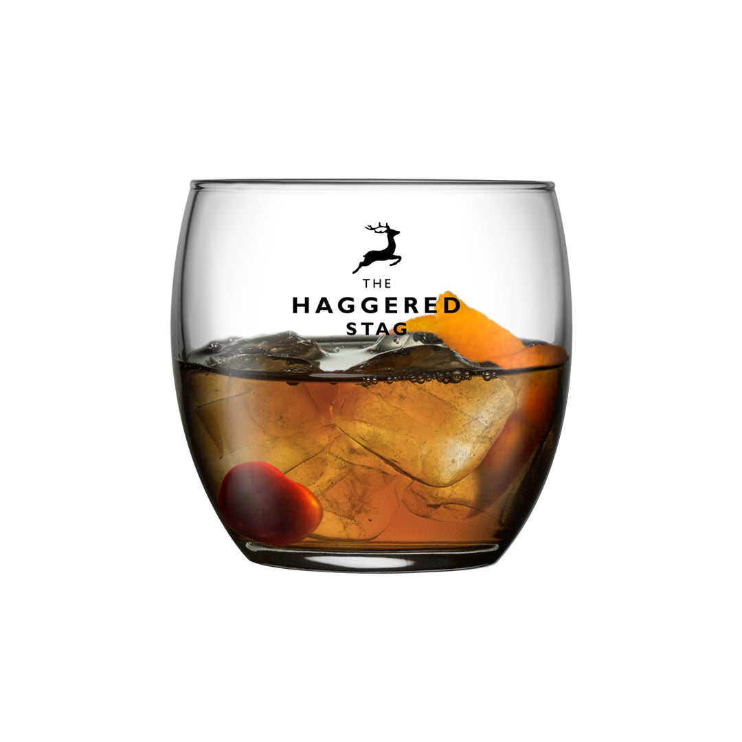 Old Fashioned Whiskey Glass Black and White London