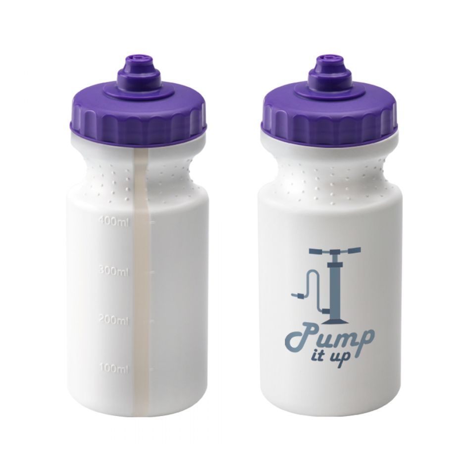 Viz Sports Bottle 500ml White 500 Black and White London