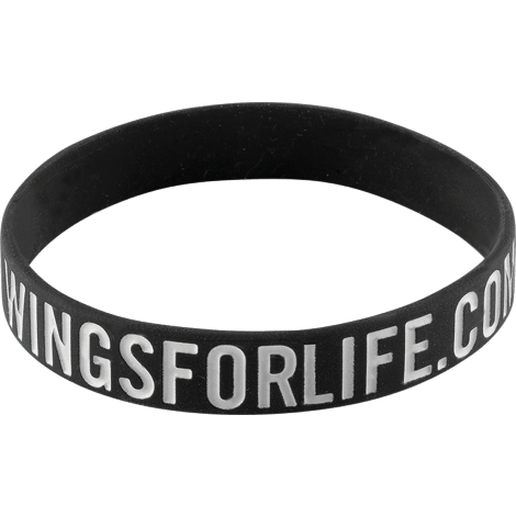 Embossed with Printed Infill Silicone Wristbands Black and White London