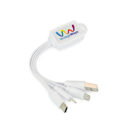 Tucker 3-in-1 Charger  Black and White London