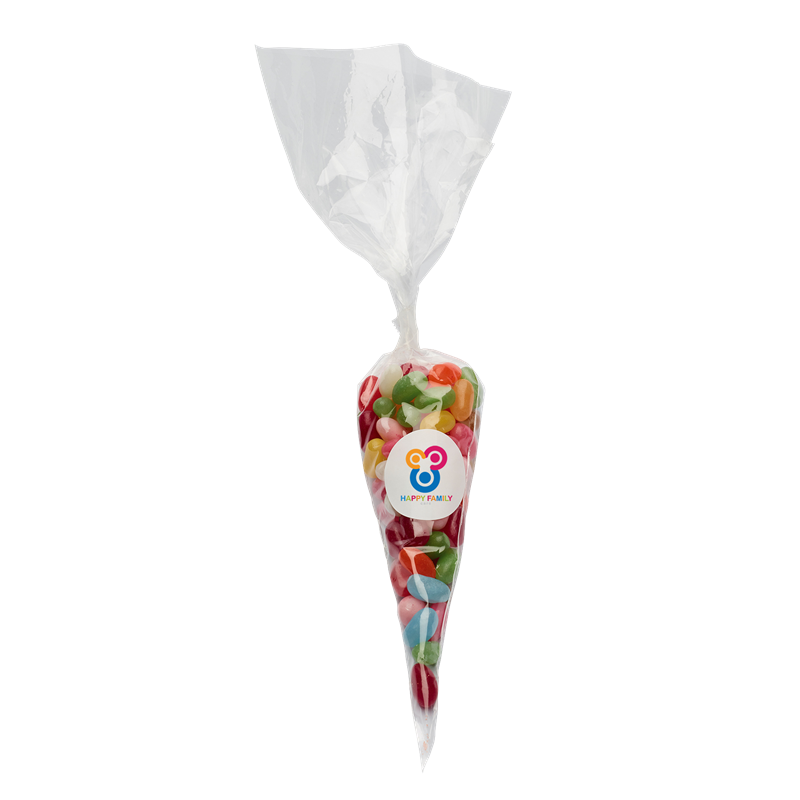 200g Sweet cones filled with jelly beans Sweets & Confectionery   