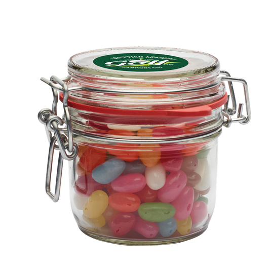 500g Glass jar filled with jelly beans Sweets & Confectionery   