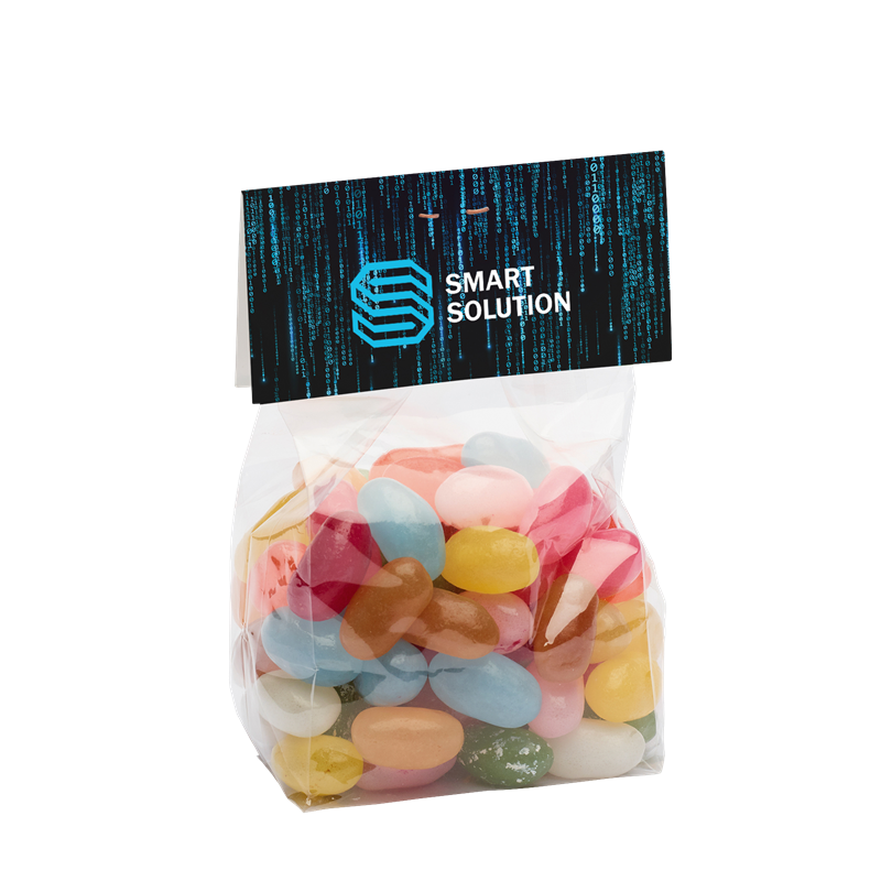 150g Jelly Bean Bags Sweets & Confectionery Black and White London