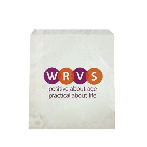 Flat Small Paper Bag Paper Bags Black and White London