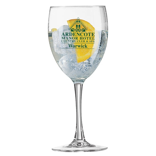 Princesa Stem Wine Glass (420ml/14.2oz) Glassware Black and White London