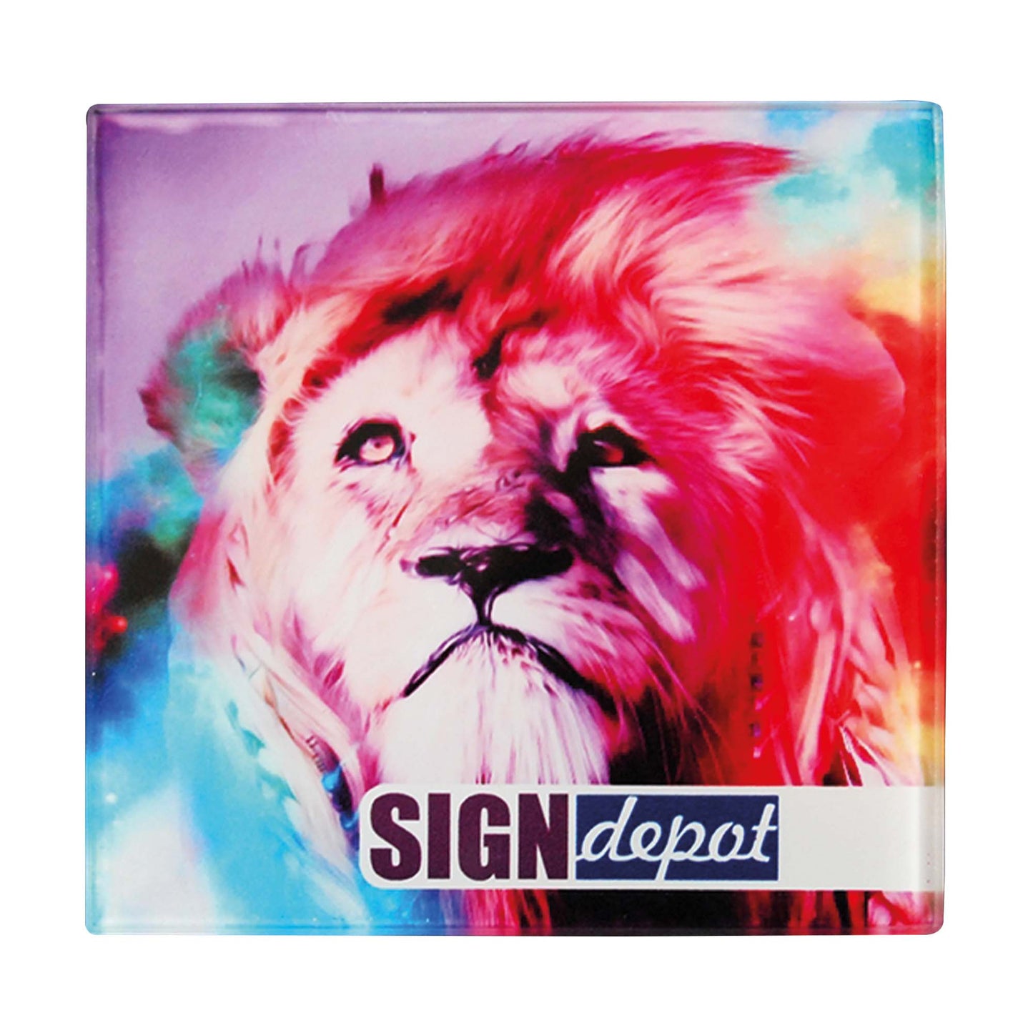 Glass Coasters Square Mouse Mats & Coasters Black and White London