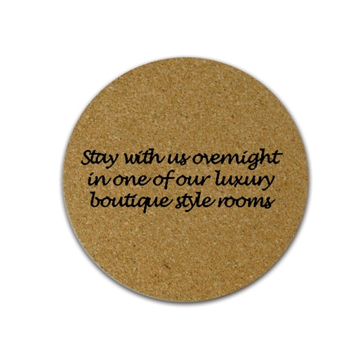Cork Coaster (Round) Coasters & Placemats Black and White London