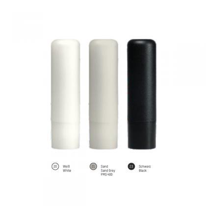 Sand Grey Recycled Plastic Lip Balm Stick Health & Beauty Black and White London