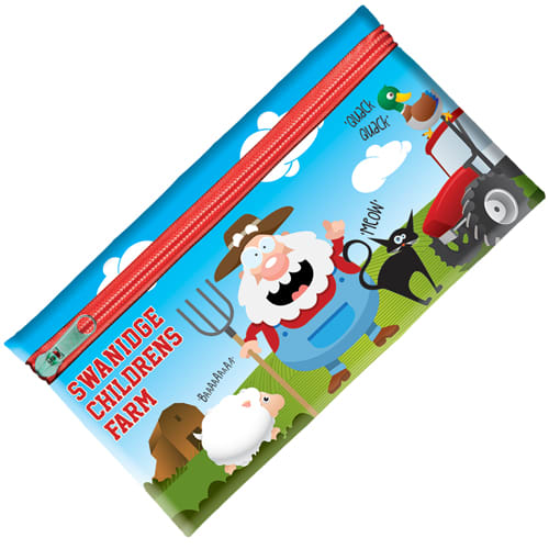 Full Colour Pencil Case  Black and White London