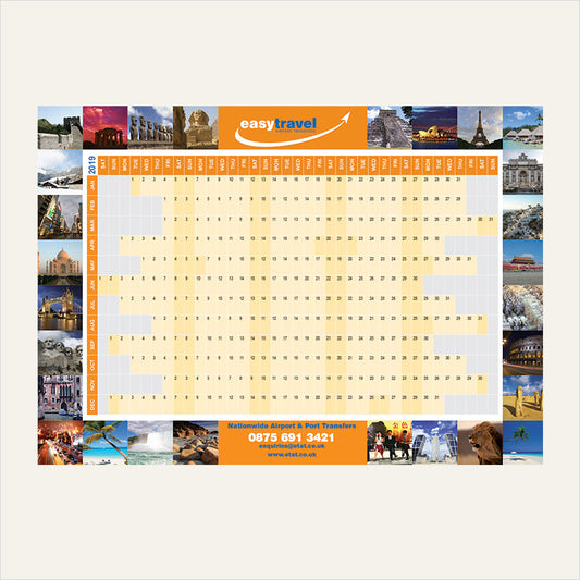 A2 Wall Calendar Calendars & Diaries Black and White London