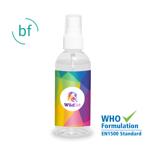 Hand Sanitiser 100ml Atomiser  Black and White London