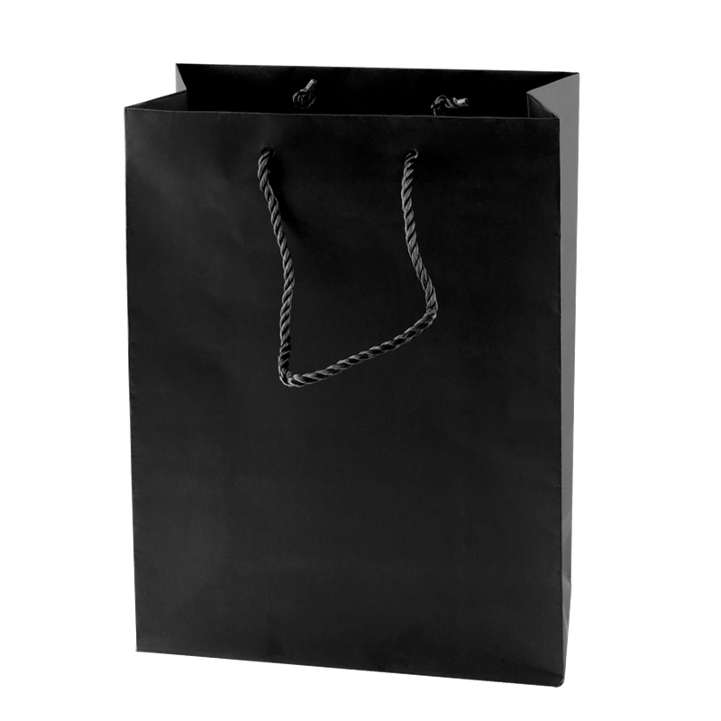 Large Custom Matte Paper Bags  Black and White London