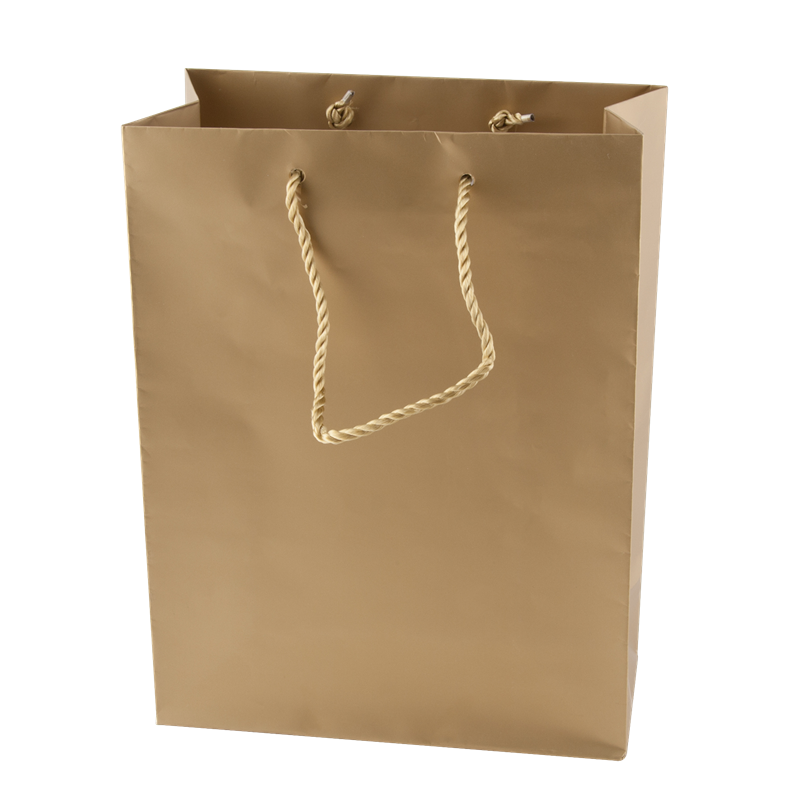 Large Custom Matte Metallic Paper Bags    