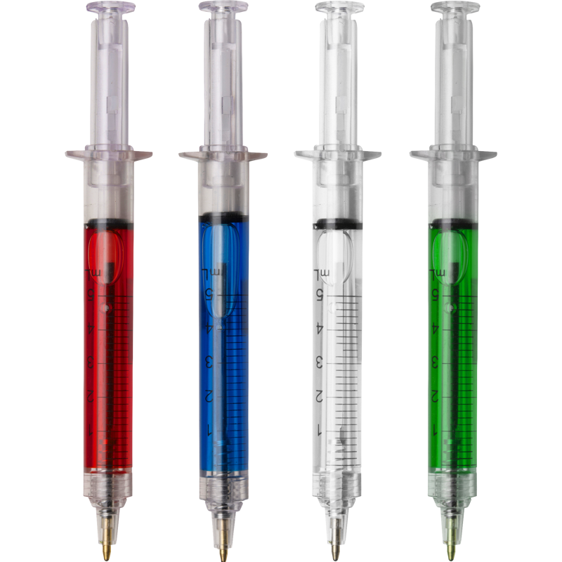Syringe ballpen Plastic Pens Impression