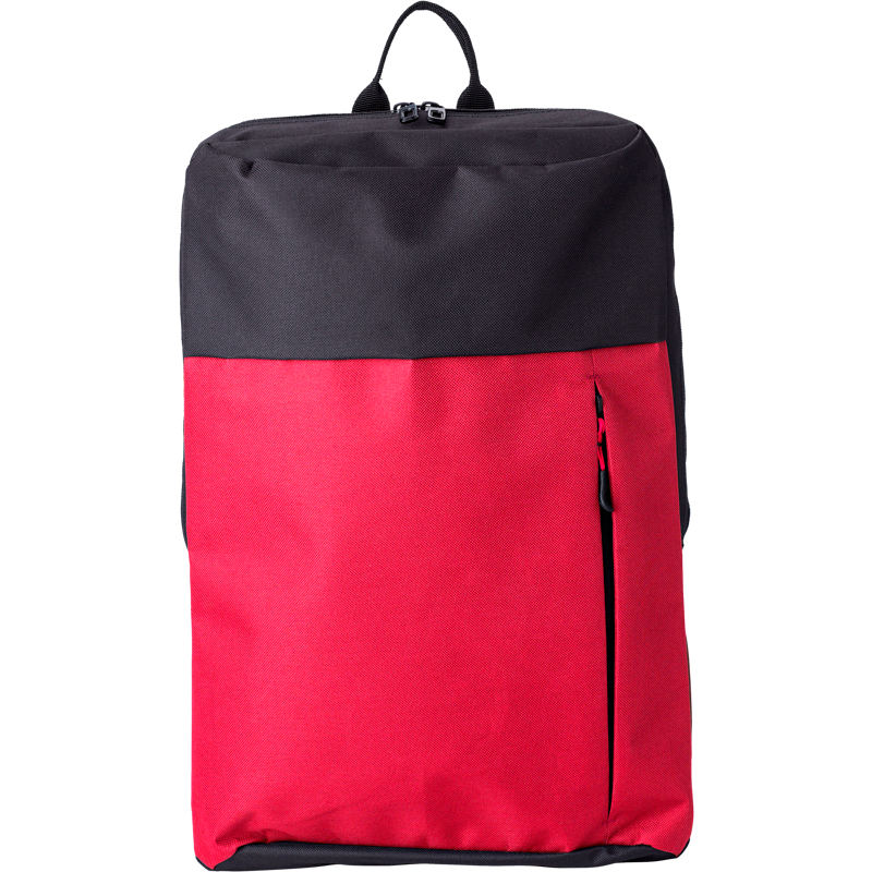 Backpack With Two Compartments  Black and White London