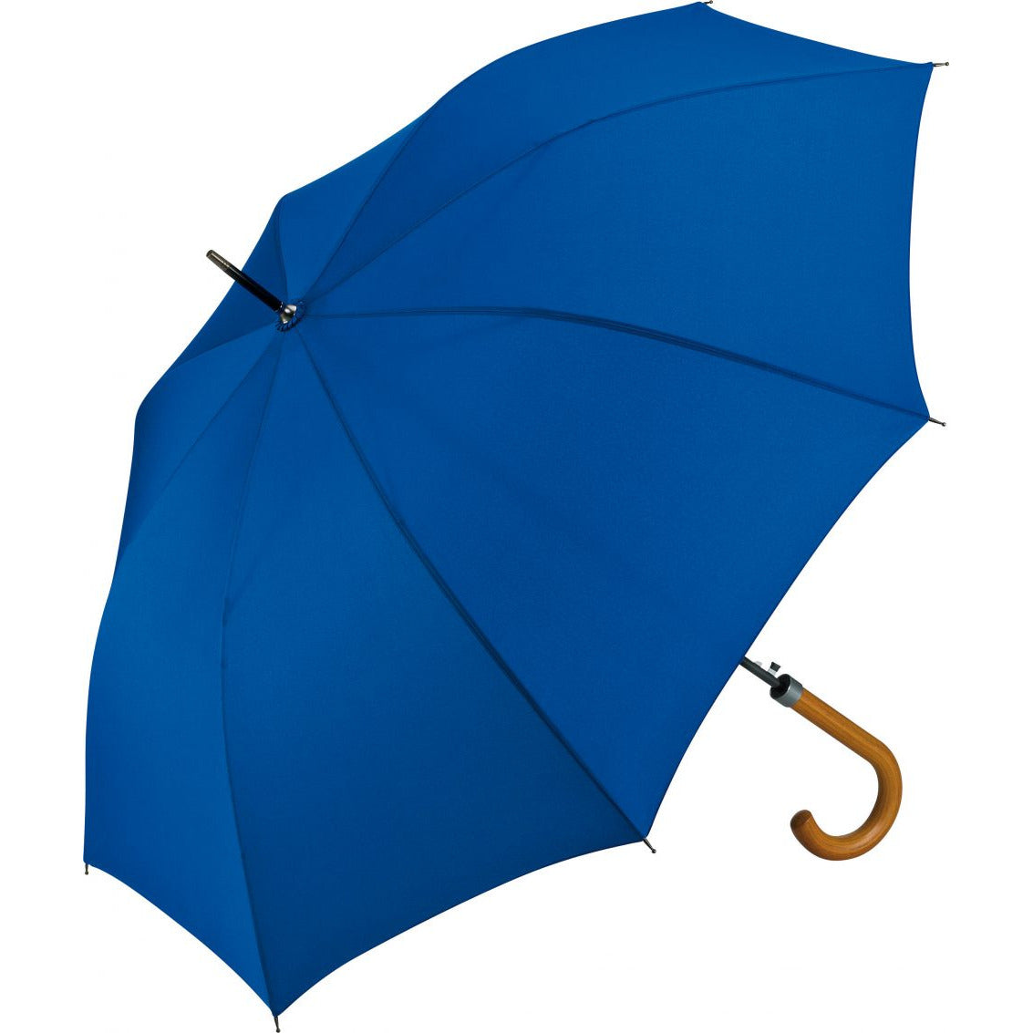 Wood Crook Regular Walker Umbrella  Black and White London