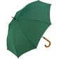 Wood Crook Regular Walker Umbrella  Black and White London