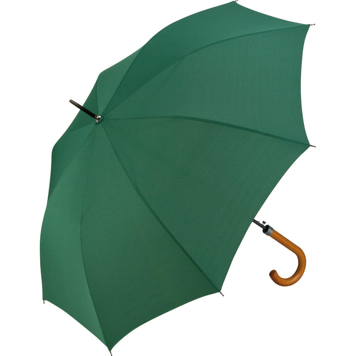 Wood Crook Regular Walker Umbrella  Black and White London
