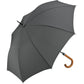 Wood Crook Regular Walker Umbrella  Black and White London