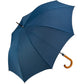 Wood Crook Regular Walker Umbrella  Black and White London