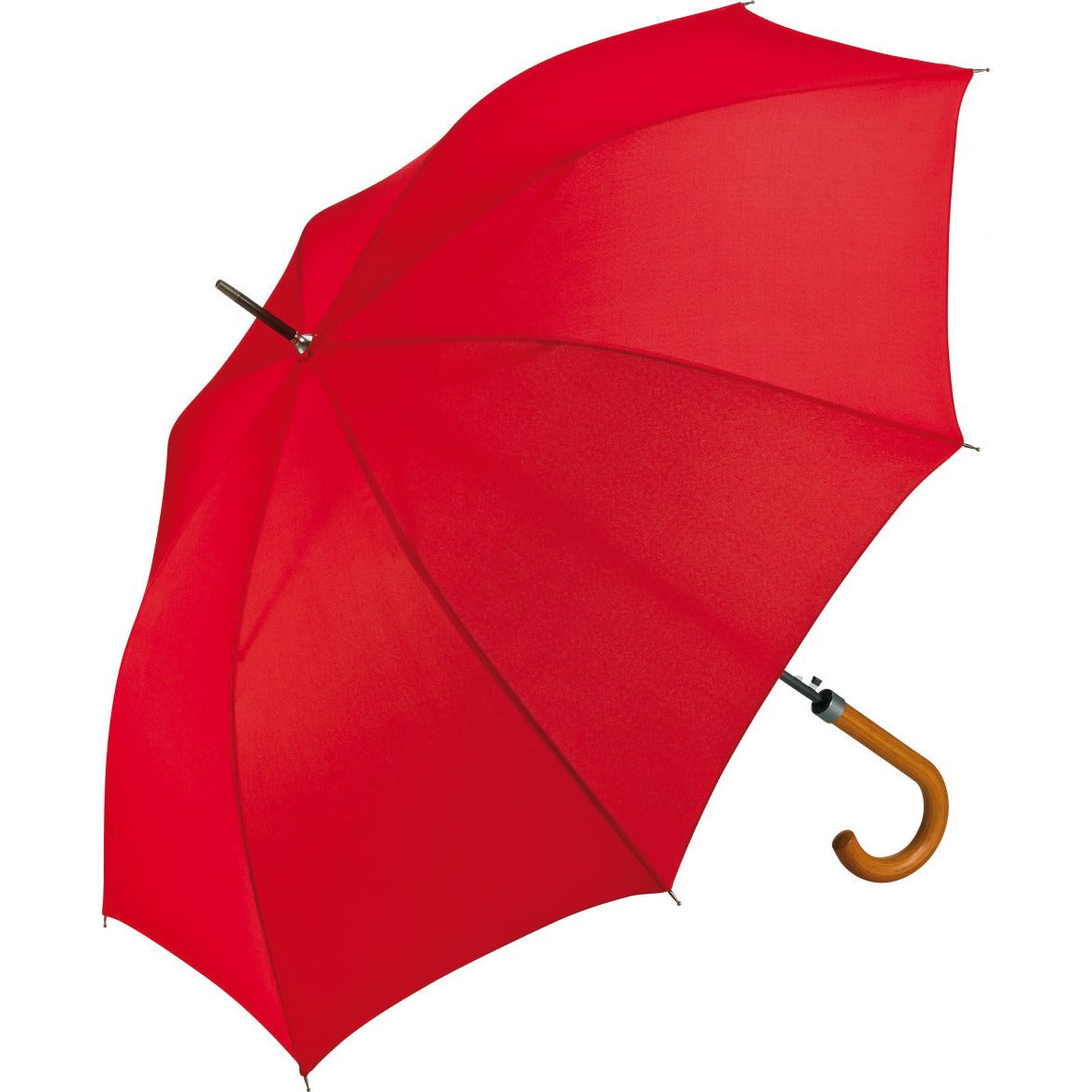 Wood Crook Regular Walker Umbrella  Black and White London