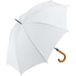 Wood Crook Regular Walker Umbrella  Black and White London