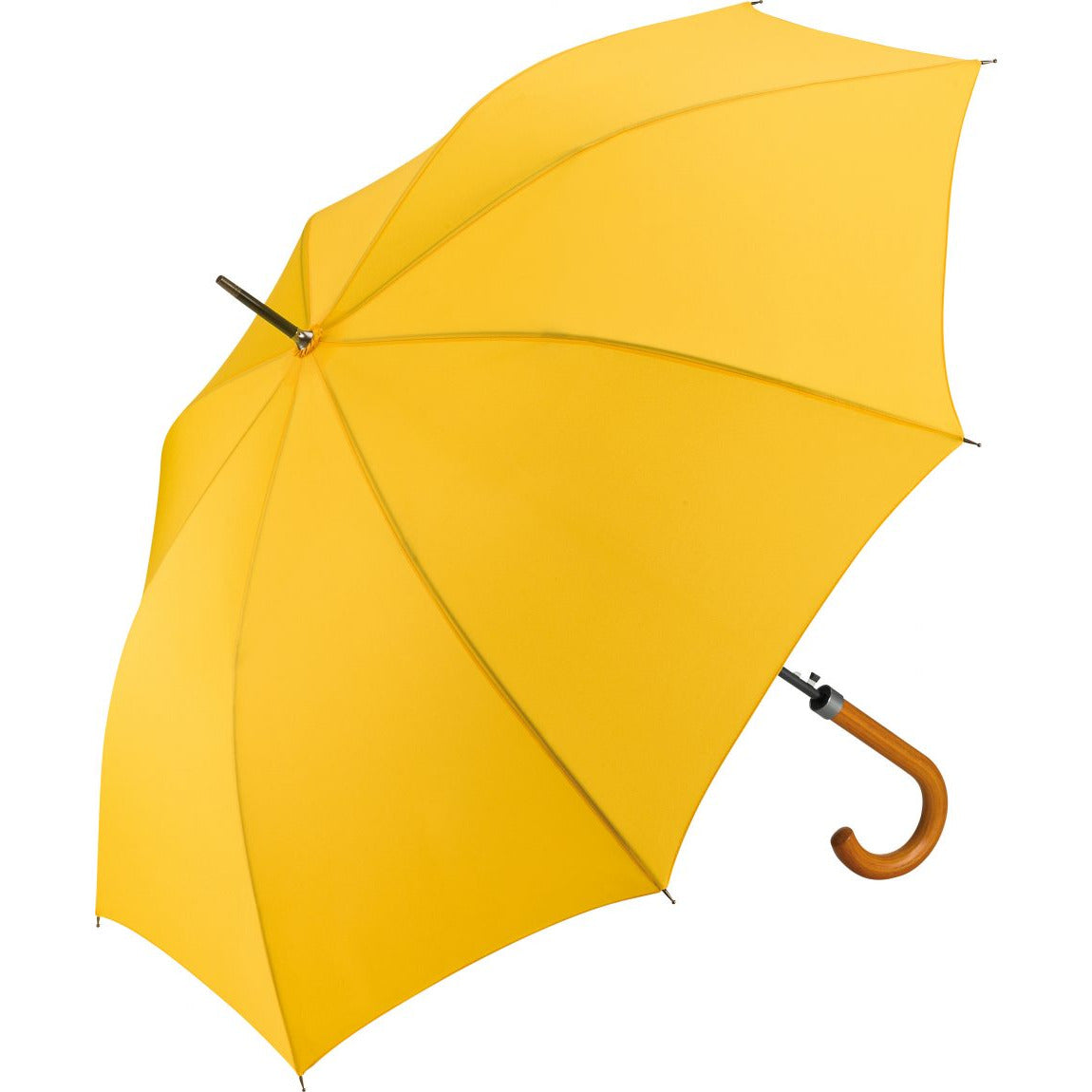 Wood Crook Regular Walker Umbrella  Black and White London