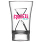 Reusable Twister Shot Glass (30ml/15ml+15ml) Shots & Sampling Glasses Black and White London