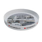 Round Tray Raised Edge (32cm) Plastic Trays Black and White London