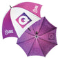 Bespoke Fibrestorm Double Canopy Golf Umbrellas Black and White London®